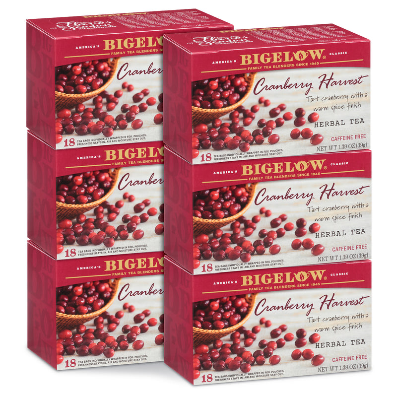 6 boxes of Cranberry Harvest Herbal Tea
