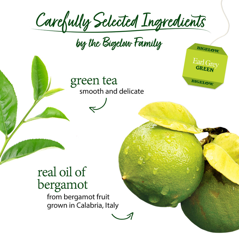 Ingredients of Earl Grey Green Tea