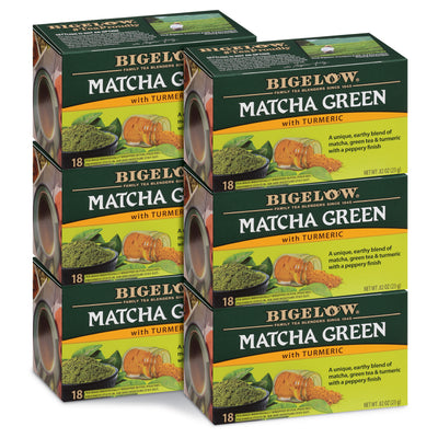 6 boxes of Matcha Green Tea with Turmeric