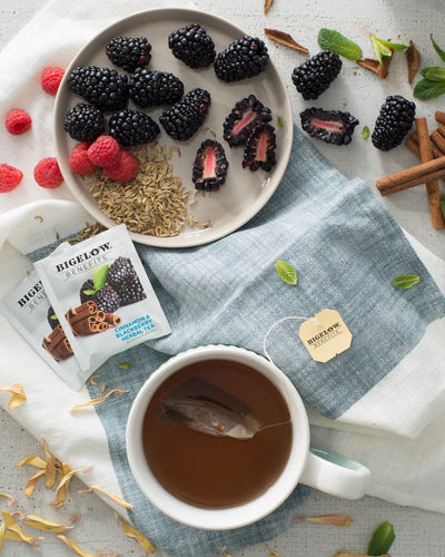 Cup of Benefits Cinnamon and Blackberry Herbal Tea