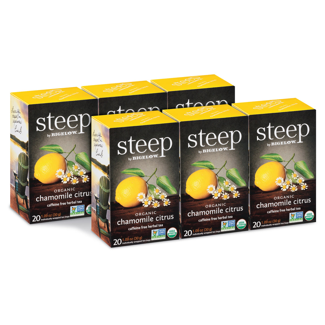 steep Tea, Chamomile Citrus Herbal, 1 oz Tea Bag, 20/Box steep Tea, Chamomile Citrus Herbal, 1 oz Tea Bag, 20/Box