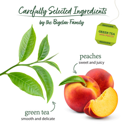 Ingredients of Green Tea with Peach