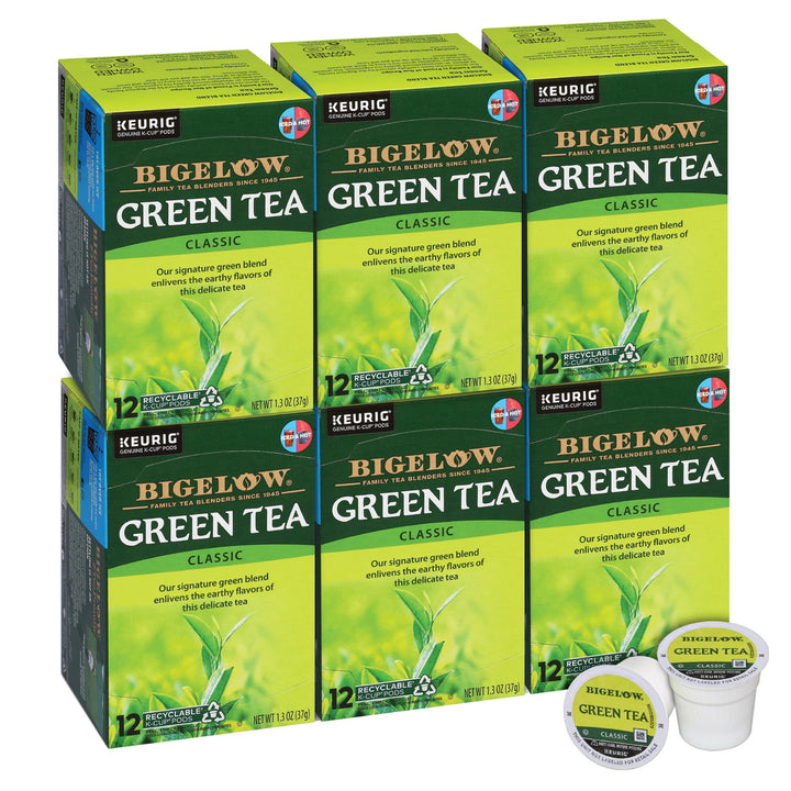 Green Tea K-Cup Pods - Case of 6 boxes - total of 72 K-Cup Pods Bigelow Tea Green Tea K-Cup Pods - Case of 6 boxes - total of 72 K-Cup Pods Bigelow Tea