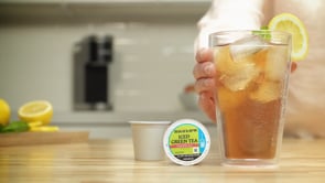 Watch video on how to brew over ice Bigelow Tea K-Cups
