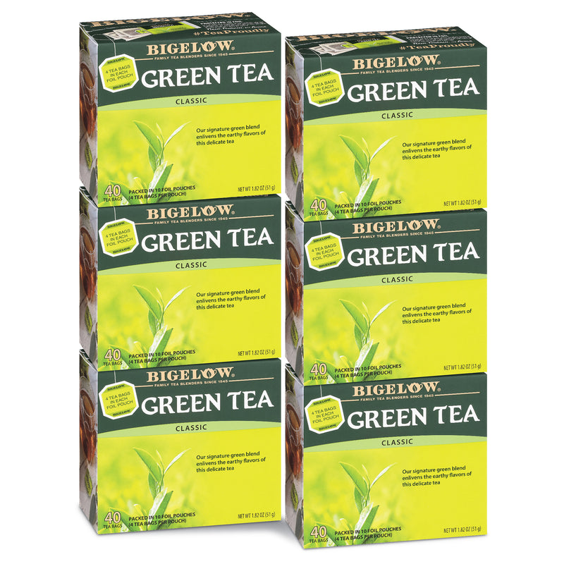 6 Boxes of Green Tea 40 tea bags per box