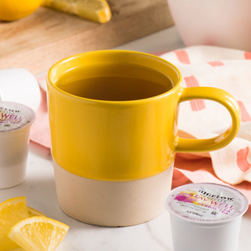 Mug of Keurig Bigelow Beneifts Lemon and Echinacea Herbal Tea  K-Cup
