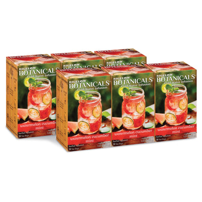 6 boxes of Bigelow Botanicals Watermelon Cucumber Melon Mint Cold Water Infusion