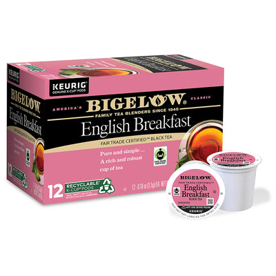 Bigelow English breakfast Black Tea K-Cups Box for Keurig
