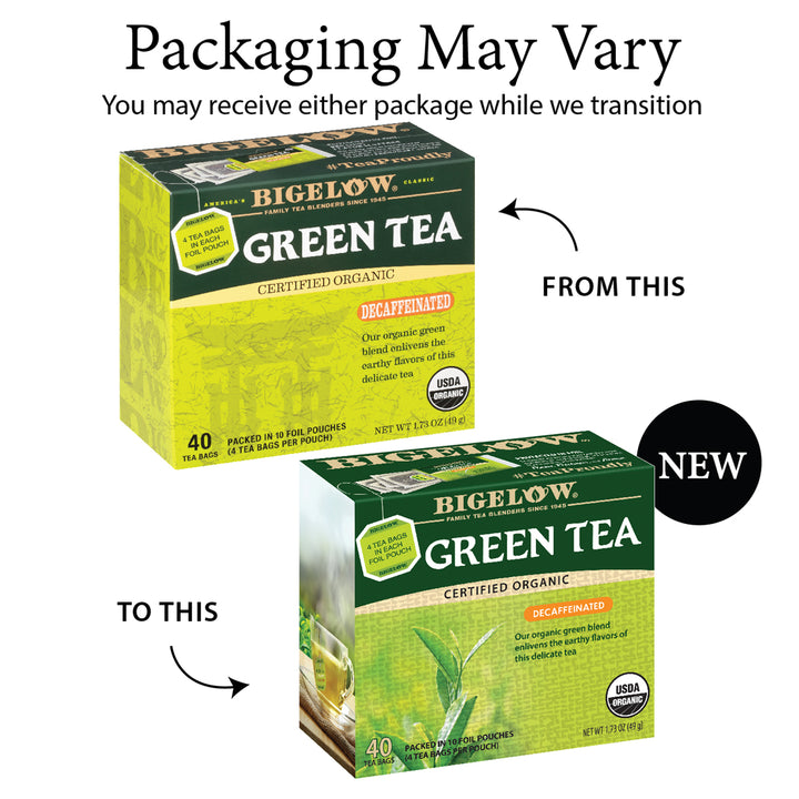 Organic Green Tea Decaf 40 Count