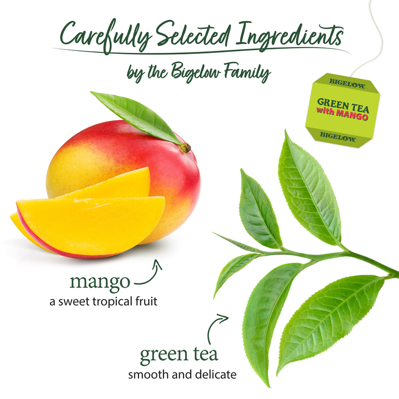 Ingredients of Green Tea with Mango