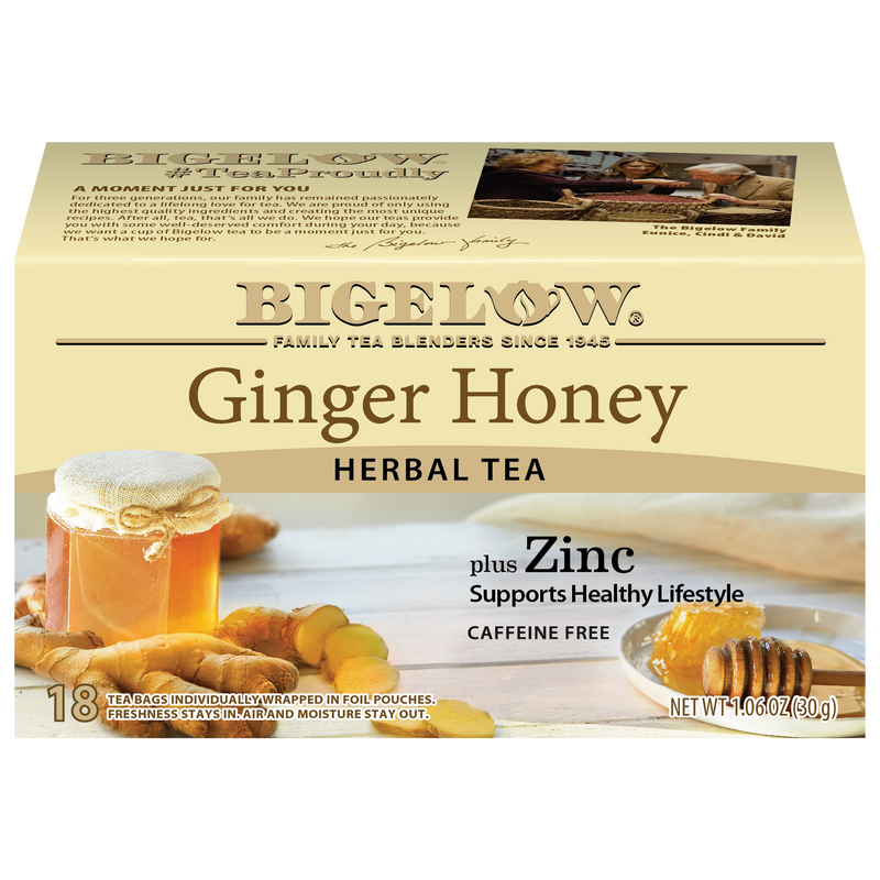 Ginger Honey plus Zinc Herbal Tea
