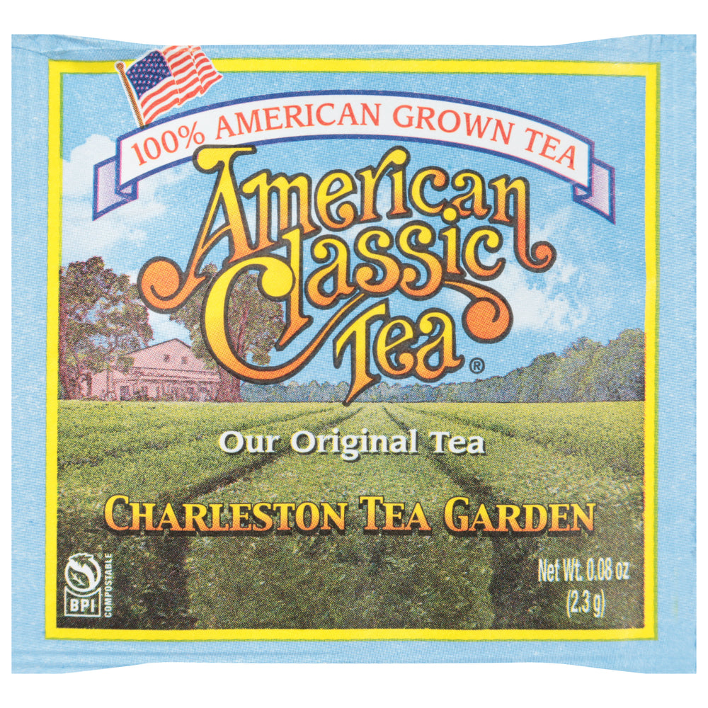 American Classic pyramid tea bag in overwrap
