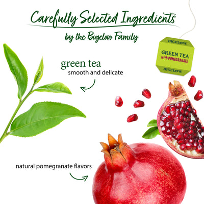 Ingredients of Green Tea with Pomegranate