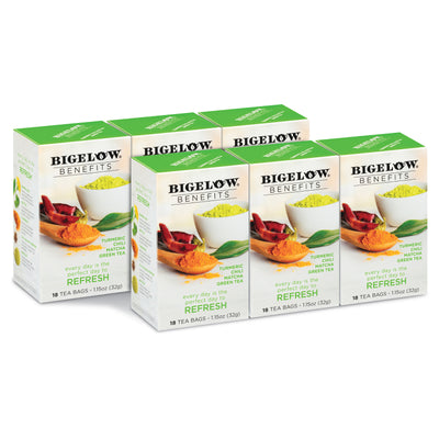 6 boxes of Benefits Turmeric Chili Matcha Green Tea