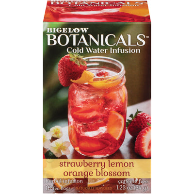 Box of Bigelow Botanicals Cranberry Lime Honeysuckle Hibiscus Cold Water Infusion