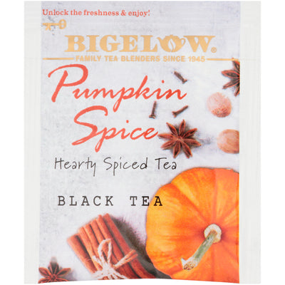 Foil packet of Pumpkin Spice Tea