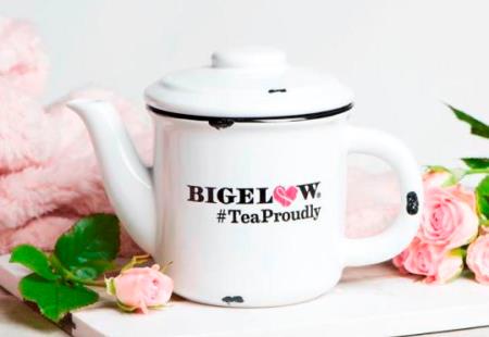 Bigelow Tea Proudly small teapot -in support of Norma Pfreim breast center
