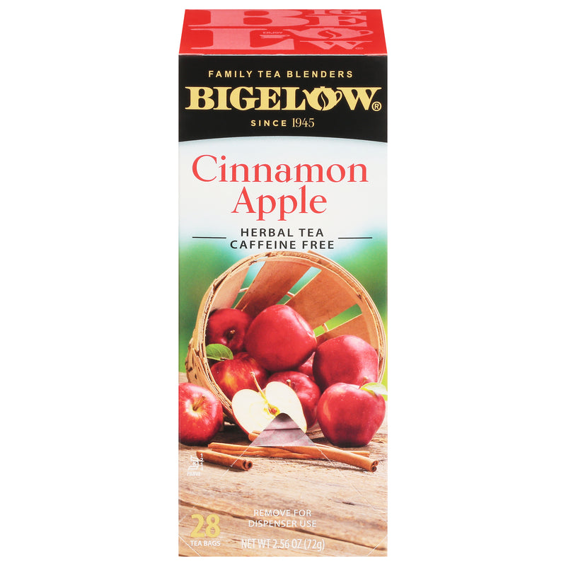 Front of Bigelow Cinnamon Apple Herbal Tea Box