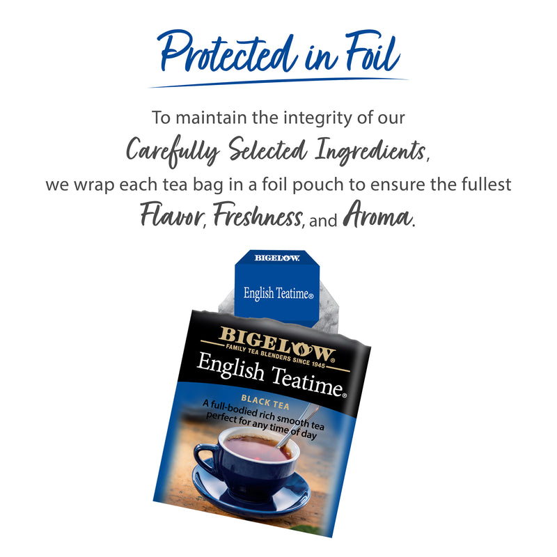 English Teatime tea bag Protected in Foil