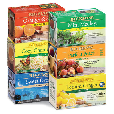 Front of Mixed Case of Herbal Teas - 6 boxes