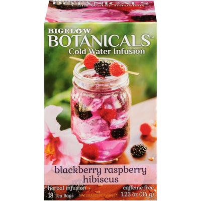 Box of Bigelow Botanicals Blackberry Raspberry Hibiscus Cold Water Infusion