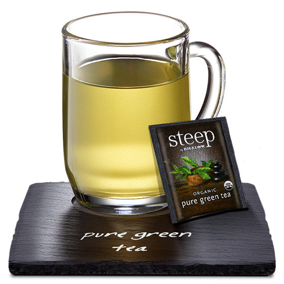 Cup of steep by bigelow organic pure green tea