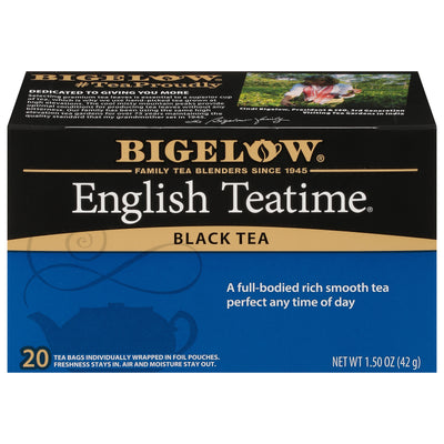 Front of English Teatime tea box