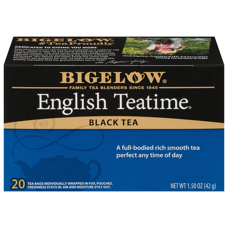 Front of English Teatime tea box