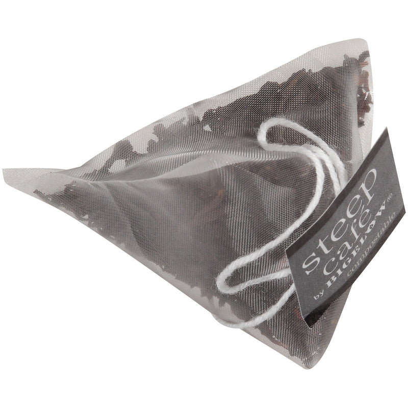 steep cafe by Bigelow organic full leaf earl grey black tea pyramid bag