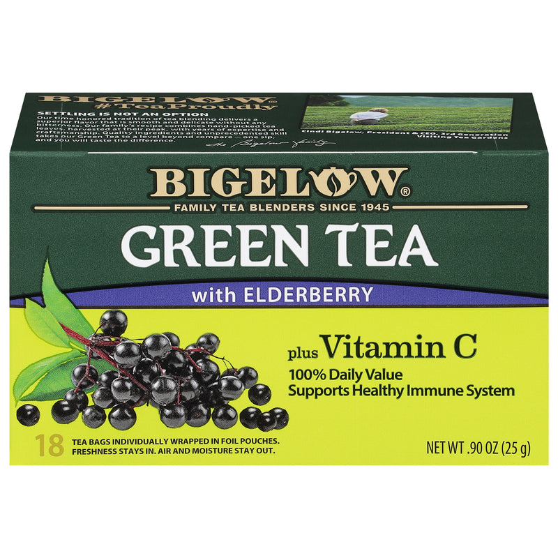 Front Green Tea with Elderberry plus Vitamin C box
