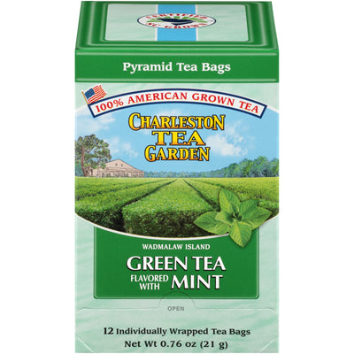 Charleston Tea Wadmalaw Island Green Tea with Mint Box of tea