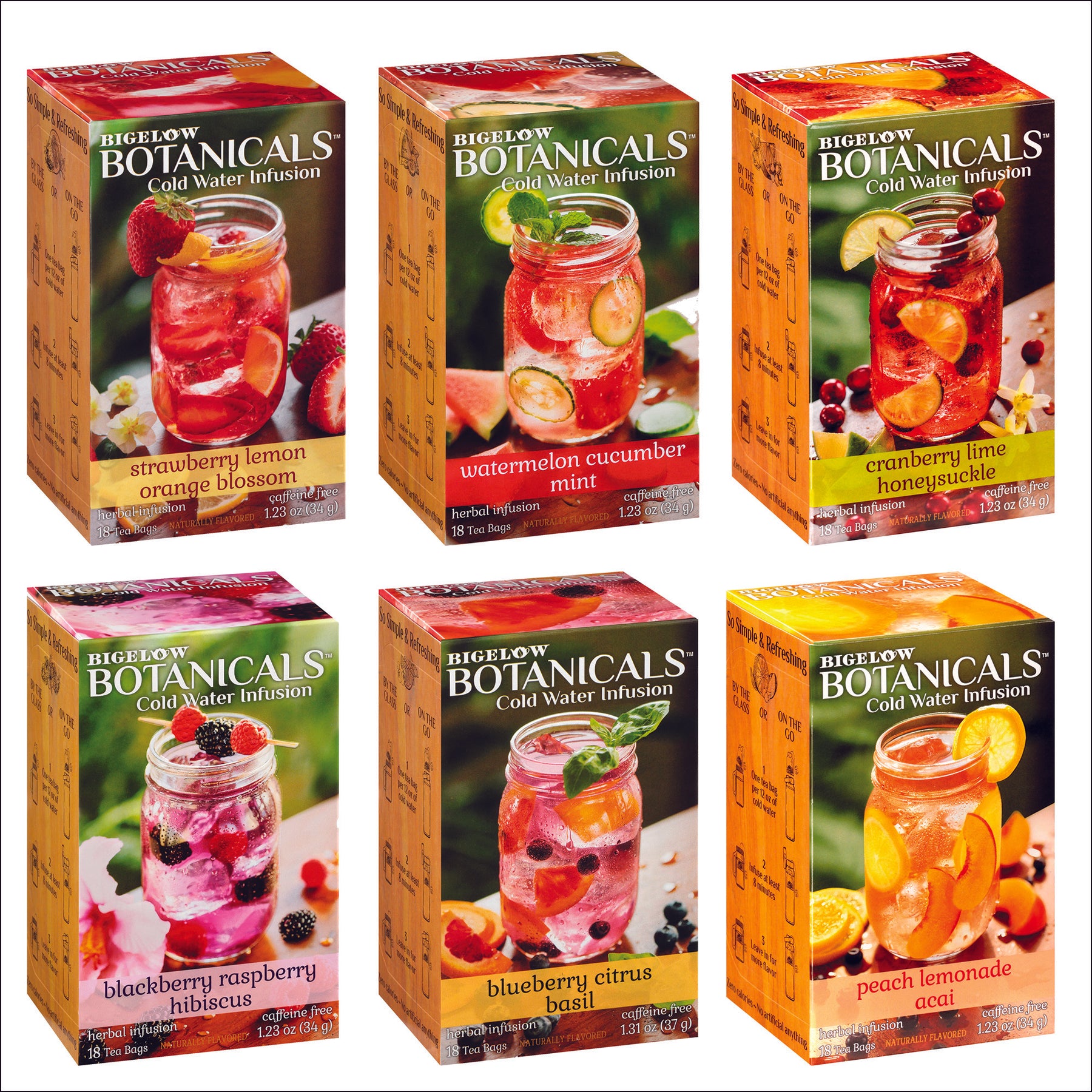 Mixed Case of Bigelow Botanicals - Case of 6 Boxes - Total of 108 teabags –  Bigelow Tea