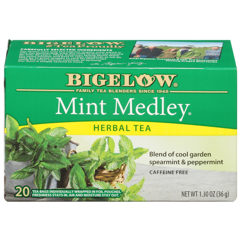 Mint Medley Herbal Tea - Case of 6 boxes- total of 120 tea bags – Bigelow  Tea
