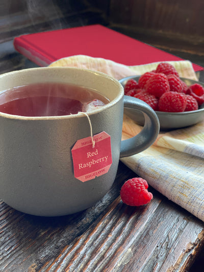 Cup of Red Raspberry Herbal Tea