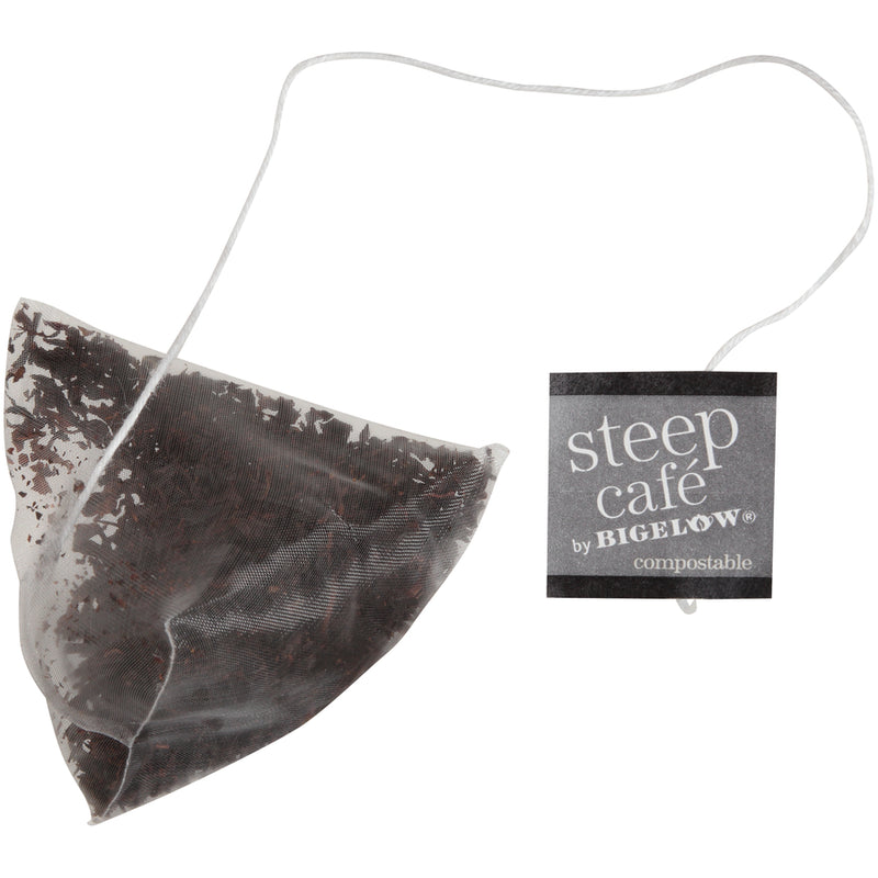 steep cafe by Bigelow organic full leaf south indian select black tea pyramid bag