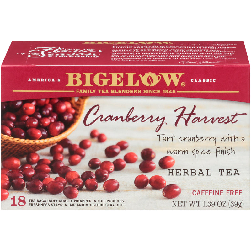 Front of Cranberry Harvest Herbal Tea box