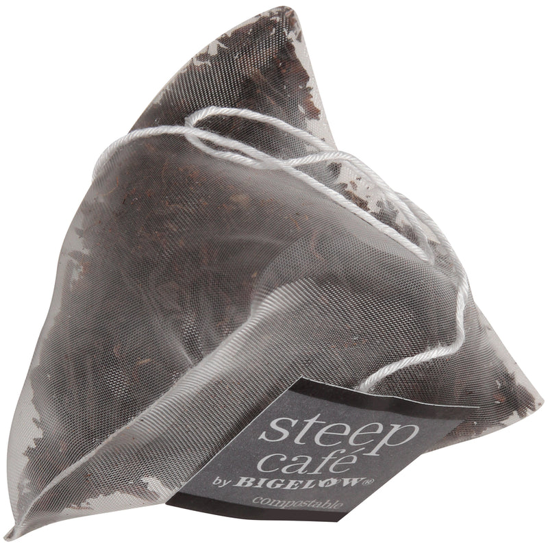 steep cafe by Bigelow organic full leaf english breakfast black tea pyramid bag