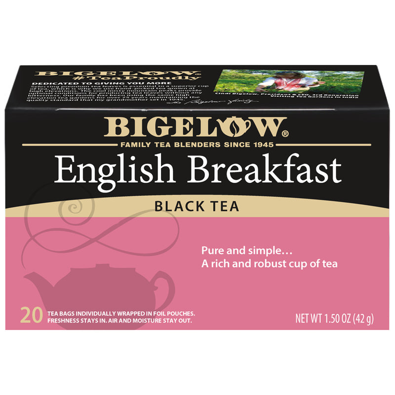 Front of English Breakfast Tea box