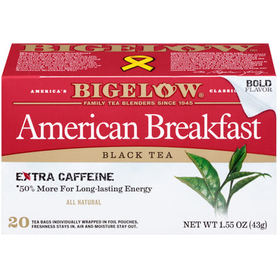 Front of American Breakfast Black Tea box